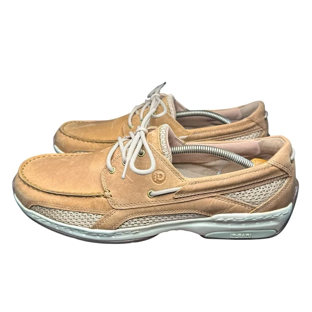 Dunham Captain Mesh Boat Shoe - Tan Leather - Men’s Size 11.5